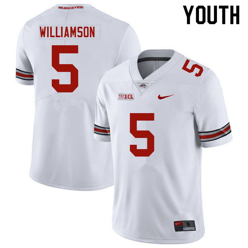 Youth #5 Marcus Williamson Ohio State Buckeyes College Football Jerseys Sale-White